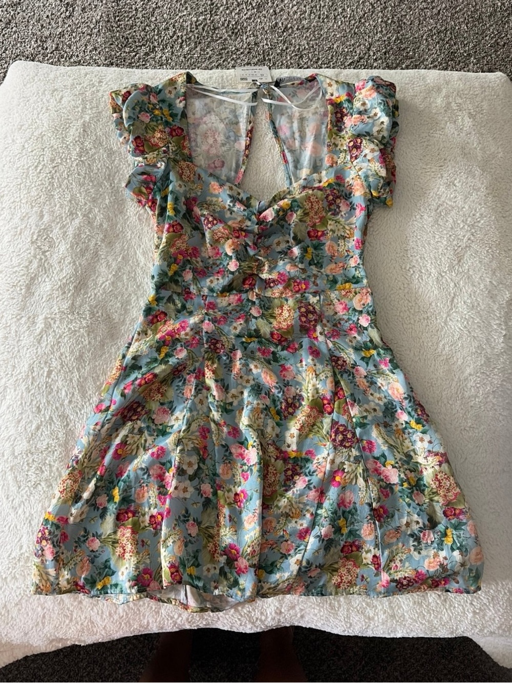 zara satin mini dress